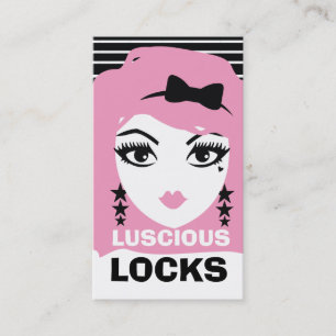 311 Sweet Pink Punk Stripes Appointment Card