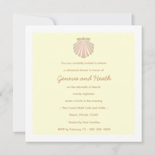 311 Sweet Shell Ecru Invitation