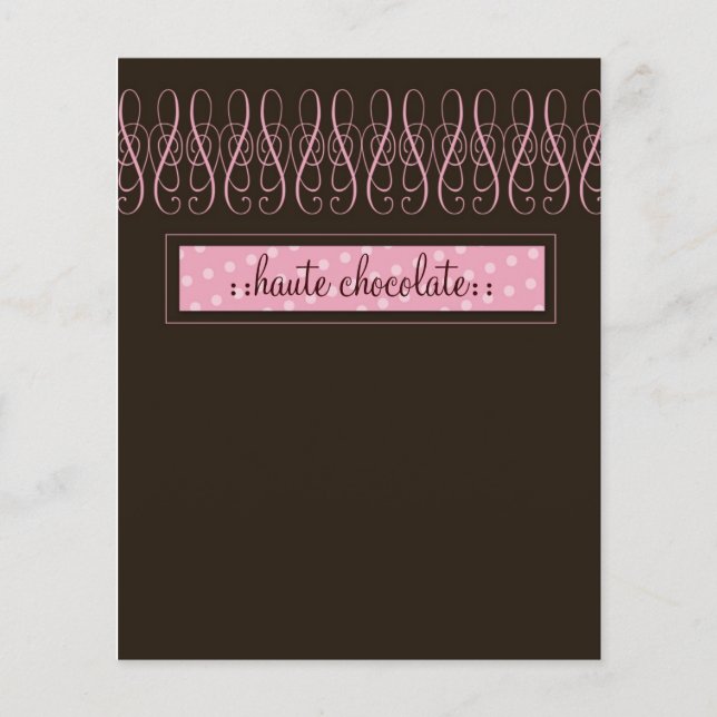 311-Swirly Sweet Chocolate Flyer (Front)