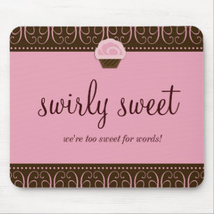 311-Swirly Sweet Pink Mousepad
