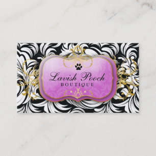 311-The Lavish Pooch   Purple Business Card