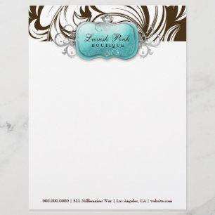 311 The Lavish Topaz Leopard Personalised Letterhead
