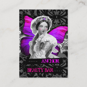 311 Vintage Butterfly Beauty Anchor Purple Pink Business Card