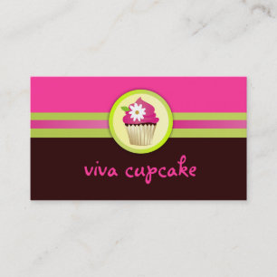 311 Viva Cupcake Chocolate Brown Business Card