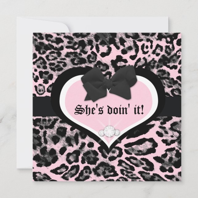 311 Wild at Heart Berry Flirt Invitation (Front)