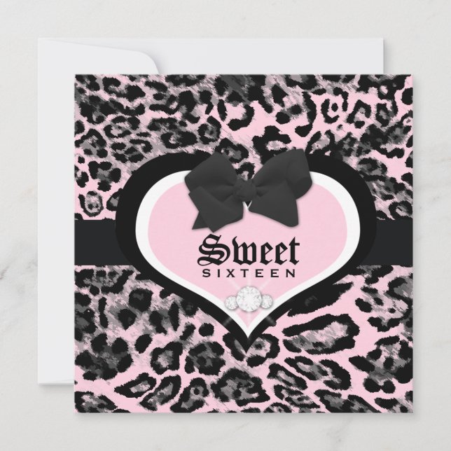311 Wild at Heart Sweet Sixteen | Quinceanera Invitation (Front)