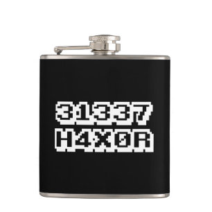 31337 H4X0R HIP FLASK