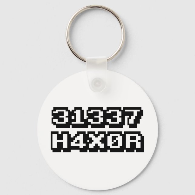 31337 H4X0R KEY RING (Front)