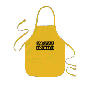 31337 H4X0R KIDS APRON