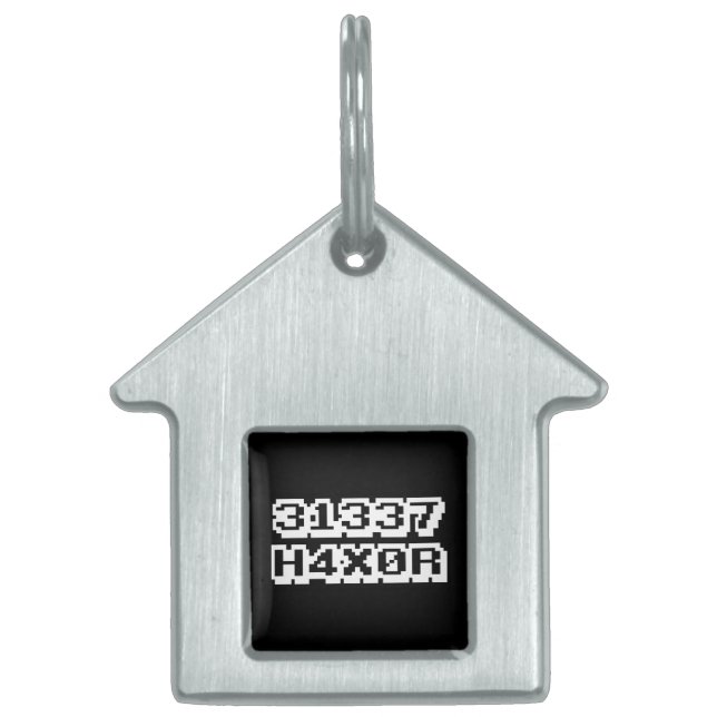 31337 H4X0R PET ID TAG (Front)