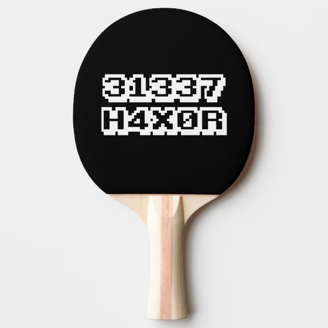 31337 H4X0R PING PONG PADDLE (Front)