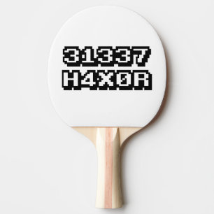 31337 H4X0R PING PONG PADDLE