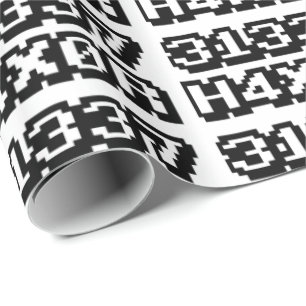 31337 H4X0R WRAPPING PAPER