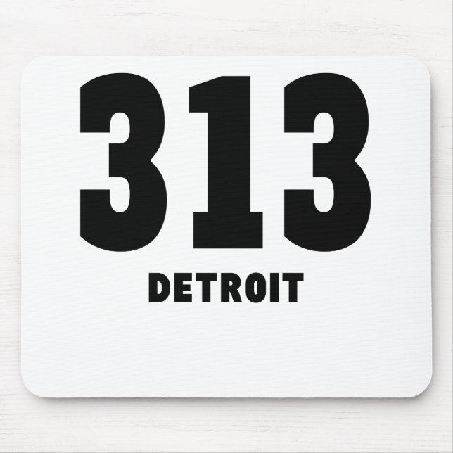 313 Detroit Mouse Mat (Front)