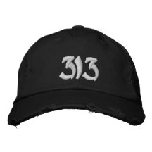 313 Embroidered Hat, Basic Flexfit Wool Cap