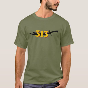 313 Graphic T-Shirt Bold Minimalist Number Desig