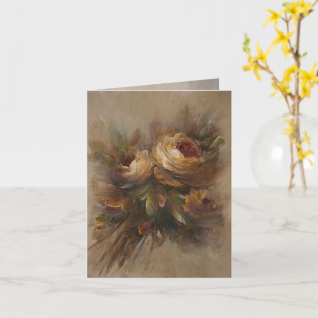 315 Rose Op3 Card (Yellow Flower)