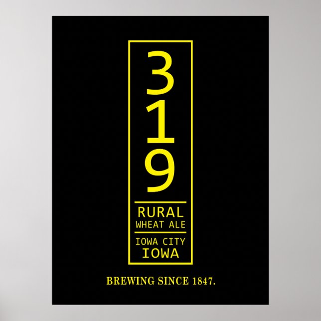 319 Rural Wheat Beer Poster (Front)