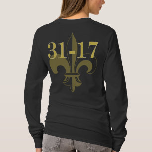 31-17 Who Dat! 2010 CHAMPIONS Girl Remix T-shirt