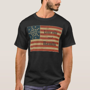 31 Star 1860 Lincoln and Hamlin American Flag T-Shirt