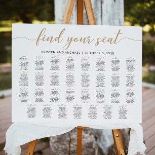 31 Tables Find Your Seat Seating Chart Plan