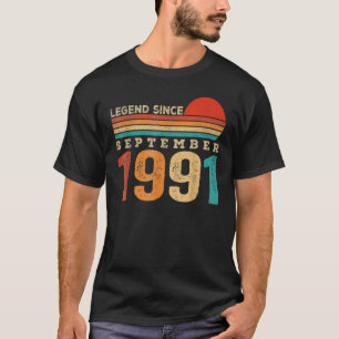 31 Years Old Legend Since September 1991 31th Bir T-Shirt