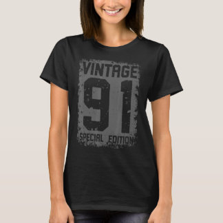 31 Years Old Vintage 1991 31st Birthday Decoration T-Shirt