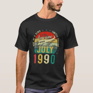 31 Years Old Vintage July 1990 Limited Edition 31S T-Shirt