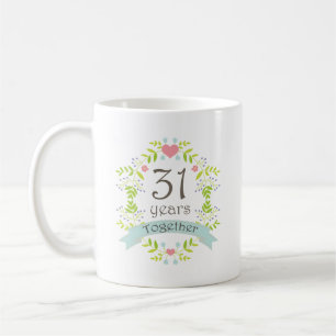 31st Anniversary Keepsake Beverage Coffee Mug