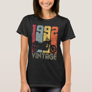 31st Birthday Biker Vintage 1992 Motorcycle T-Shirt
