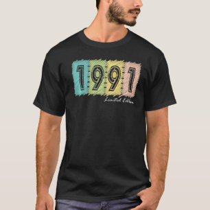 31st Birthday Ladies Mens 31 Years 1991 1 T-Shirt