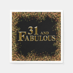 31st Birthday Napkin