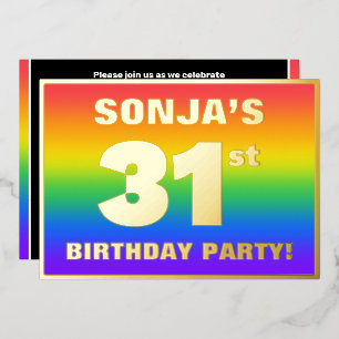 31st Birthday Party: Fun, Colourful Rainbow Patter