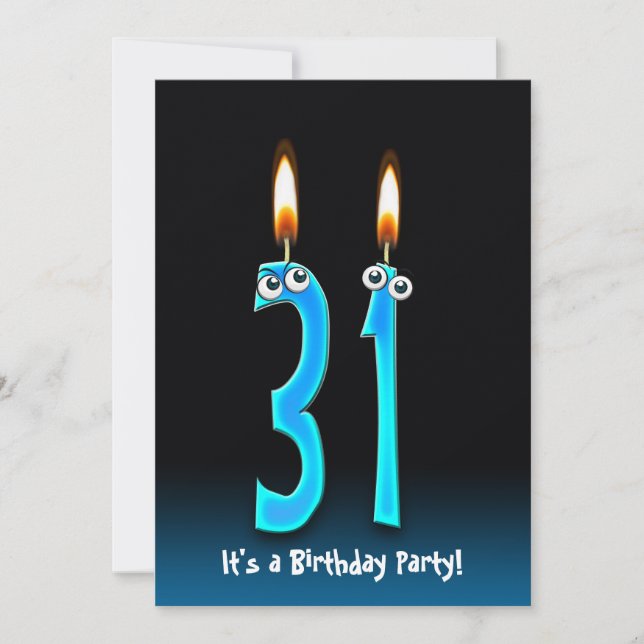31st Birthday Party Invite (Front)