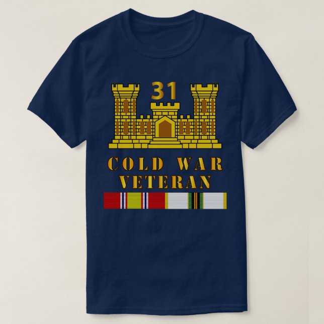 31st Engineer Battalion ENG Branch ColdVet w COLD  T-Shirt (Design Front)