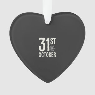 31st October Halloween Spider Web Design Ornament