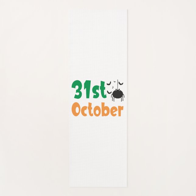 31st October - Halloween Yoga Mat (Front)