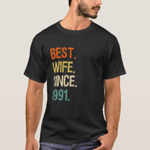 31St Valentine Anniversary For Her Best Wife Since T-Shirt