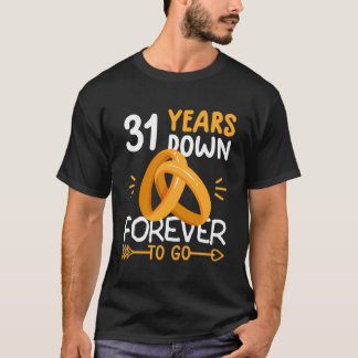 31St Wedding Anniversary 31 Years T-Shirt