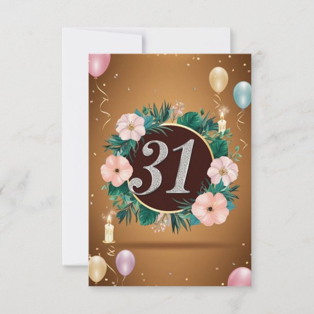 31th birthday card (Front)