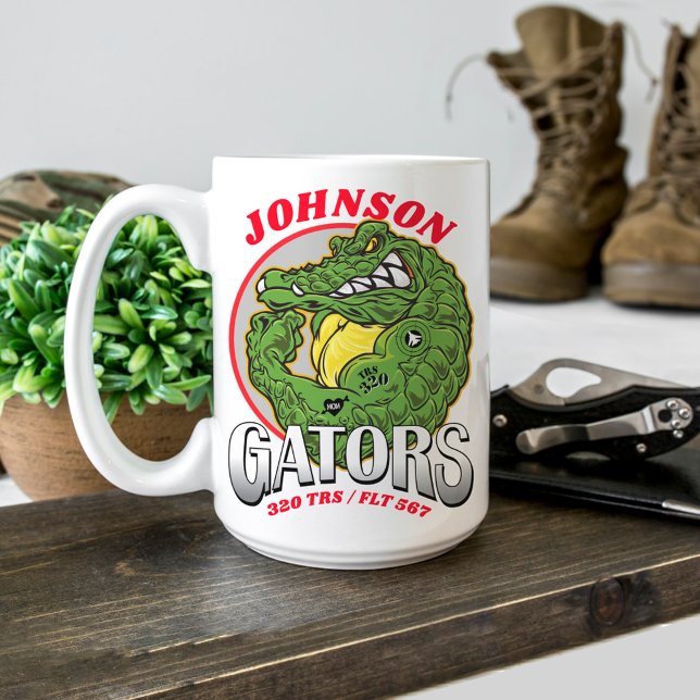 320 Gators Air Force BMT Graduation Custom Gift Coffee Mug (320 TRS Gators Air Force Basic Military Training Graduation gift Airman graduate proud mom or dad)