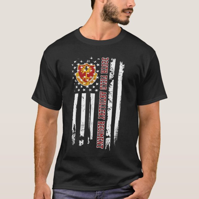 320th Field Artillery Regiment Veteran Veterans Da T-Shirt (Front)