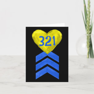 321 Trisomy 21 Down Syndrome Awareness  Card