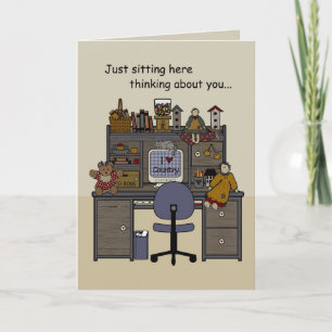 3256 Country Desk Thinking of you Card