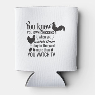 325 Farmer son country gift funny music chicken Can Cooler