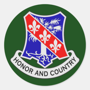 327th Infantry Regiment (Airborne) DUI Classic Round Sticker