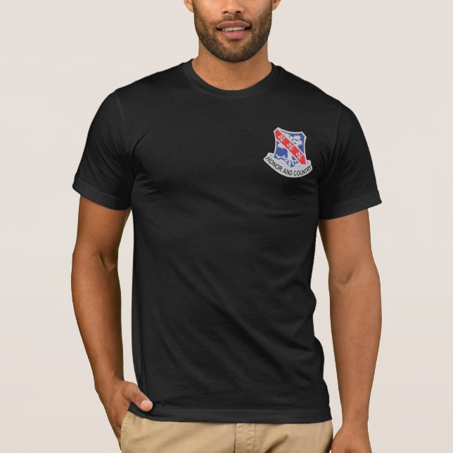 327th PIR DUI + Airborne Wings T-shirts (Front)