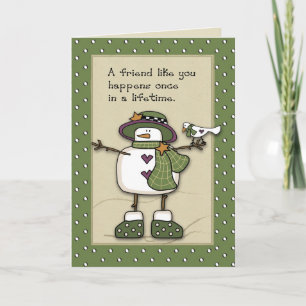 3280 Snow Lady Best Friends Holiday Card