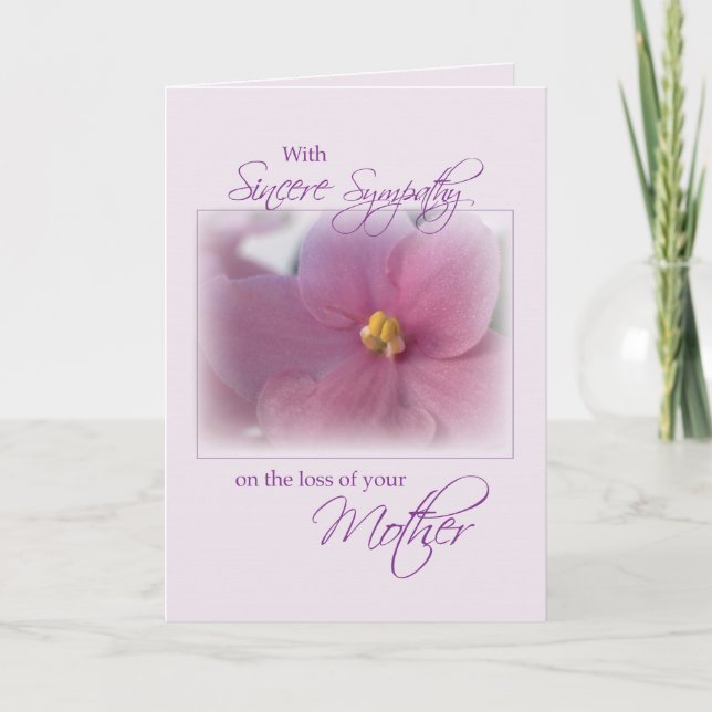 3298 Mother Sympathy Card (Front)