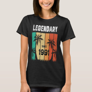32 Birthday 1991 Birthday  for Men and Women T-Shirt